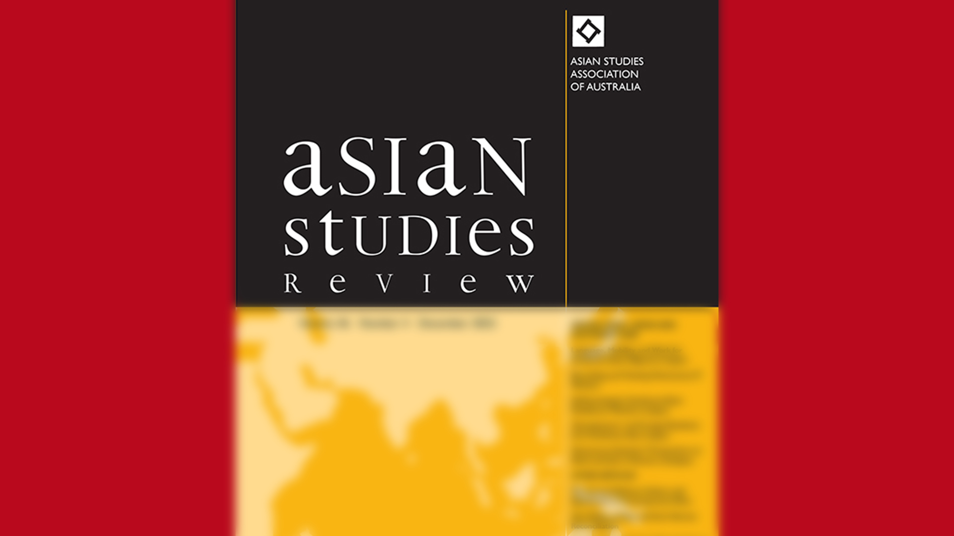 Asian Studies Review